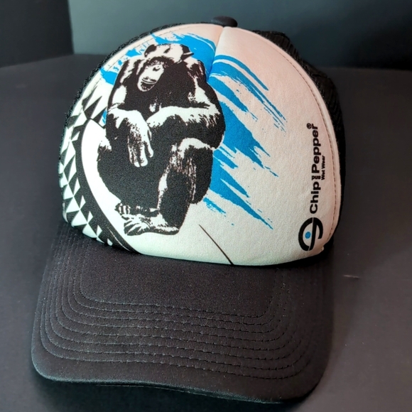 Chip & Pepper Wet Gear Ape Back/White Snapback Trucker Hat. - Picture 4 of 9